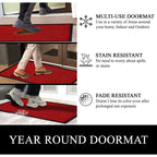Tapis de porte A1HC neuf, durable et polyvalent, en caoutchouc polypropylène, pour usage intérieur et extérieur, toutes saisons.