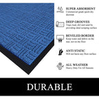 Tapis de porte A1HC neuf, durable et polyvalent, en caoutchouc polypropylène, pour usage intérieur et extérieur, toutes saisons.
