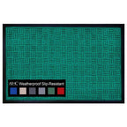 Tapis de porte A1HC neuf, durable et polyvalent, en caoutchouc polypropylène, pour usage intérieur et extérieur, toutes saisons.