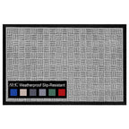 Tapis de porte A1HC neuf, durable et polyvalent, en caoutchouc polypropylène, pour usage intérieur et extérieur, toutes saisons.