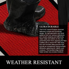 Tapis de porte A1HC neuf, durable et polyvalent, en caoutchouc polypropylène, pour usage intérieur et extérieur, toutes saisons.