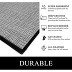 Tapis de porte A1HC neuf, durable et polyvalent, en caoutchouc polypropylène, pour usage intérieur et extérieur, toutes saisons.