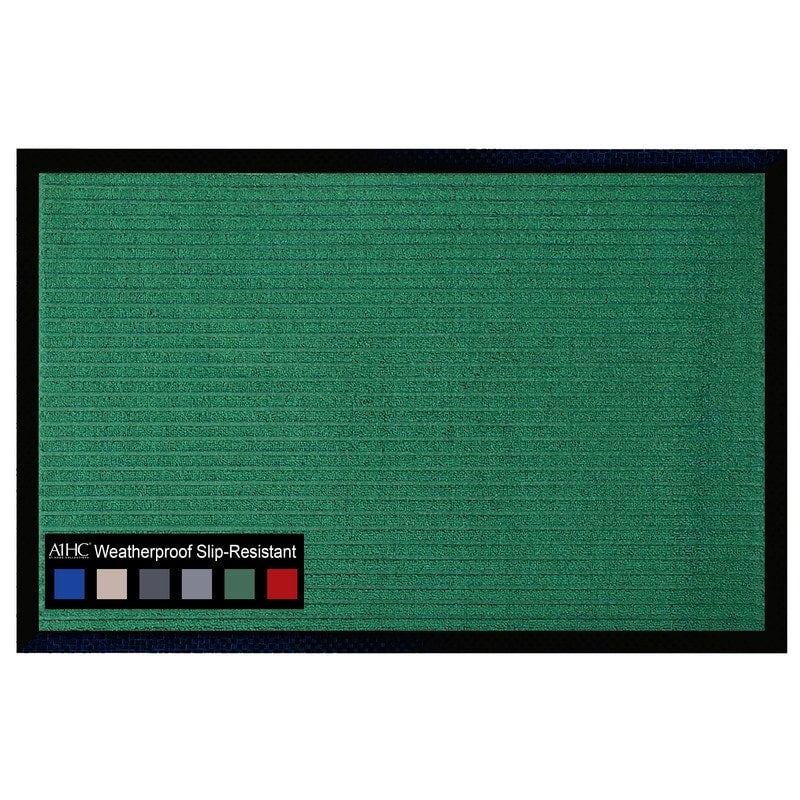 Tapis de porte A1HC neuf, durable et polyvalent, en caoutchouc polypropylène, pour usage intérieur et extérieur, toutes saisons.