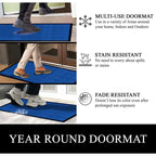 Tapis de porte A1HC neuf, durable et polyvalent, en caoutchouc polypropylène, pour usage intérieur et extérieur, toutes saisons.