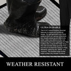 Tapis de porte A1HC neuf, durable et polyvalent, en caoutchouc polypropylène, pour usage intérieur et extérieur, toutes saisons.