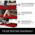 Tapis de porte A1HC neuf, durable et polyvalent, en caoutchouc polypropylène, pour usage intérieur et extérieur, toutes saisons.