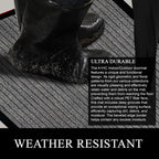 Tapis de porte A1HC neuf, durable et polyvalent, en caoutchouc polypropylène, pour usage intérieur et extérieur, toutes saisons.