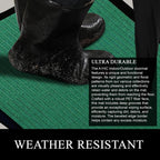 Tapis de porte A1HC neuf, durable et polyvalent, en caoutchouc polypropylène, pour usage intérieur et extérieur, toutes saisons.