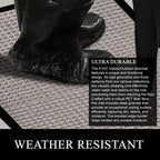 Tapis de porte A1HC neuf, durable et polyvalent, en caoutchouc polypropylène, pour usage intérieur et extérieur, toutes saisons.