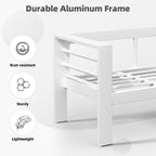 Ensemble de meubles de patio en aluminium AECOJOY 7 pièces Ensemble de conversation d'extérieur