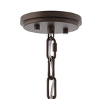 Lustre rond en forme de roue de chariot de style ferme moderne Acroma à 20 lumières de 40 po avec UL