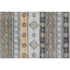 Tapis lavable Addison d'intérieur/extérieur Yuma style bohème sud-ouest