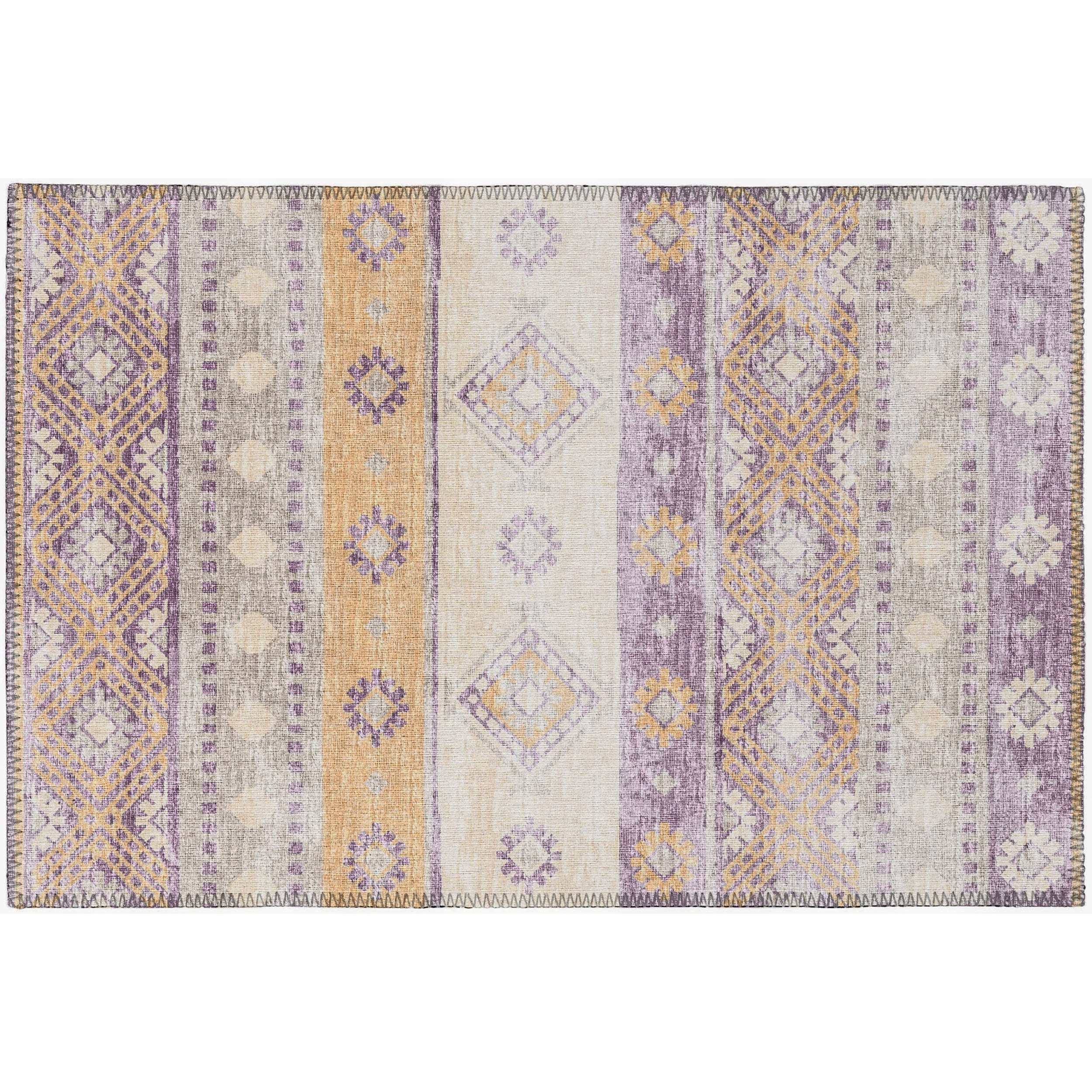 Tapis lavable Addison d'intérieur/extérieur Yuma style bohème sud-ouest