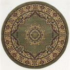 Tapis de sol Admire Home Living Caroline à médaillon traditionnel