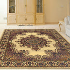 Tapis de sol Admire Home Living Caroline à médaillon traditionnel