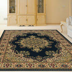 Tapis de sol Admire Home Living Caroline à médaillon traditionnel