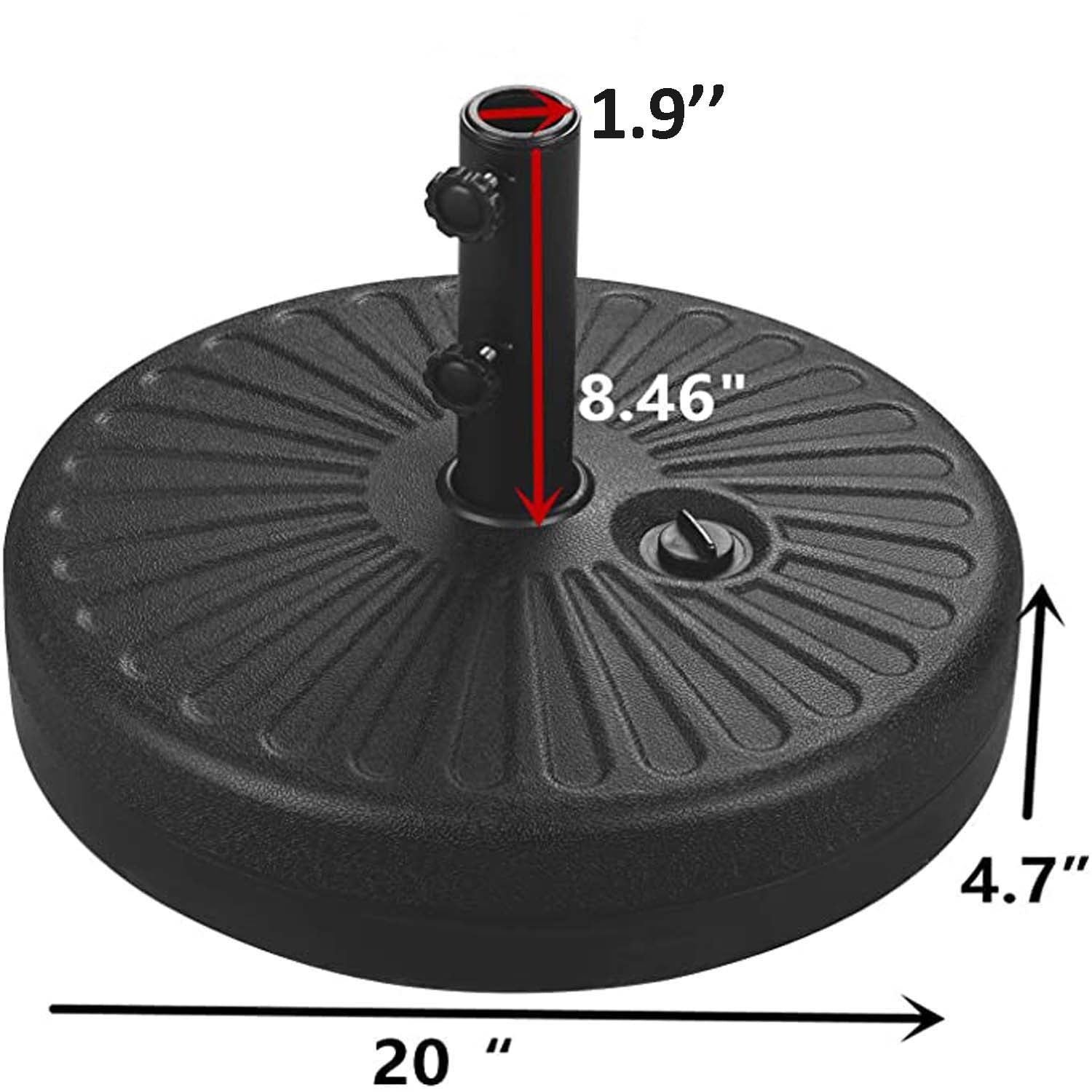 Parasol de terrasse Ainfox de 3 m avec éclairage, parasol solaire d'extérieur sans pied