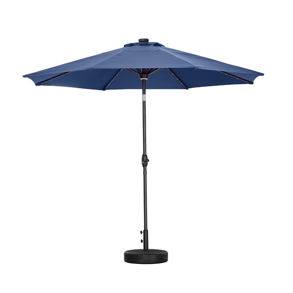 Parasol de terrasse Ainfox de 3 m avec éclairage, parasol solaire d'extérieur sans pied