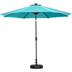 Parasol de terrasse Ainfox de 3 m avec éclairage, parasol solaire d'extérieur sans pied