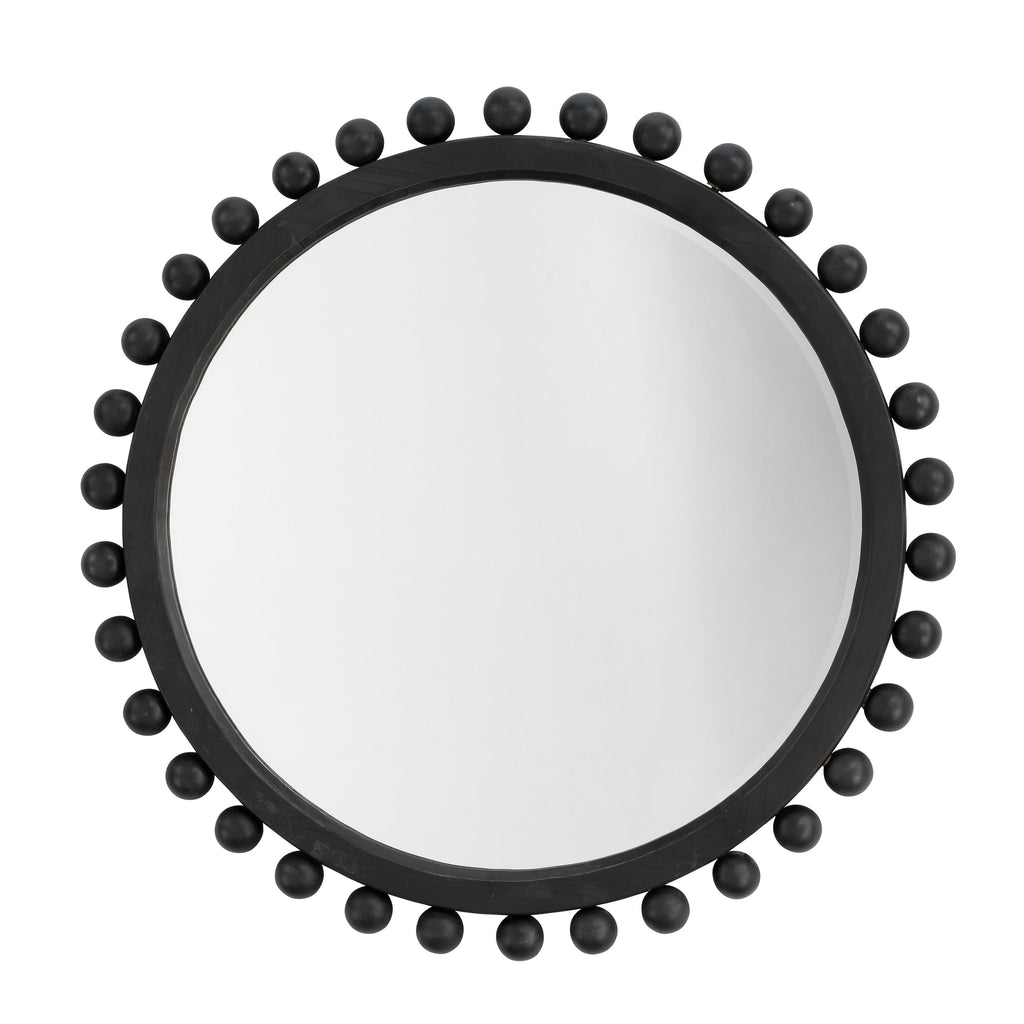 Miroir rond en bois Alden Décor Orion, naturel