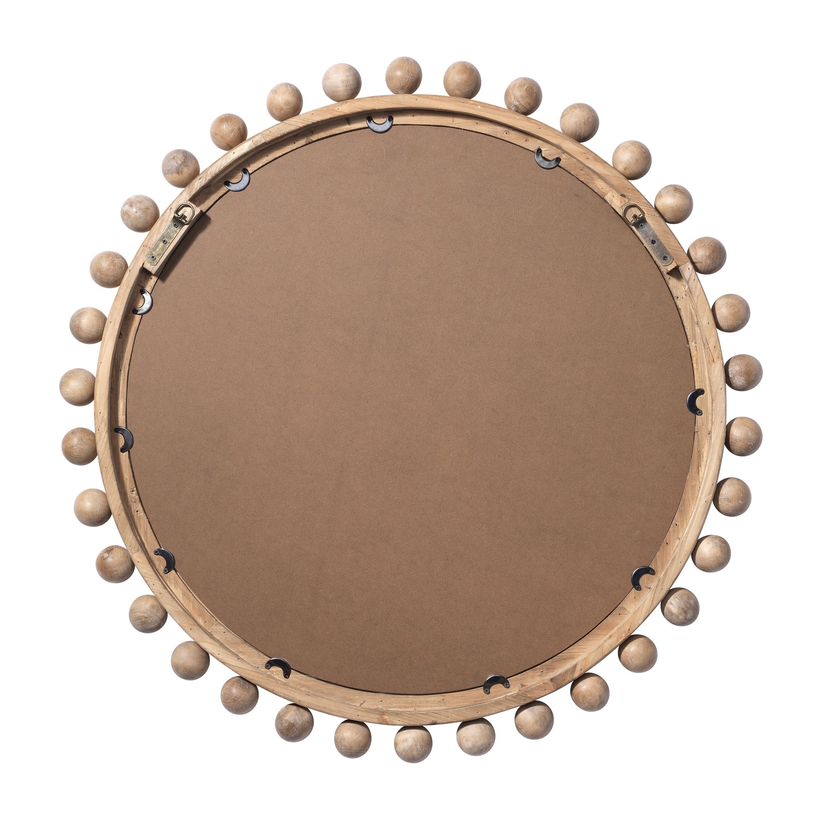Miroir rond en bois Alden Décor Orion, naturel