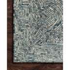 Tapis contemporain Alexander Home Aspen Denim Wool tufté à la main