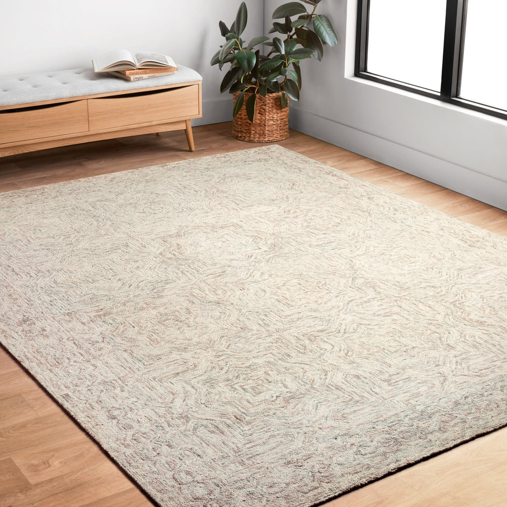 Tapis contemporain en laine Alexander Home Aspen Neutral, tufté à la main