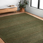 Tapis en jute tissé à la main Alexander Home Emily, style ferme moderne