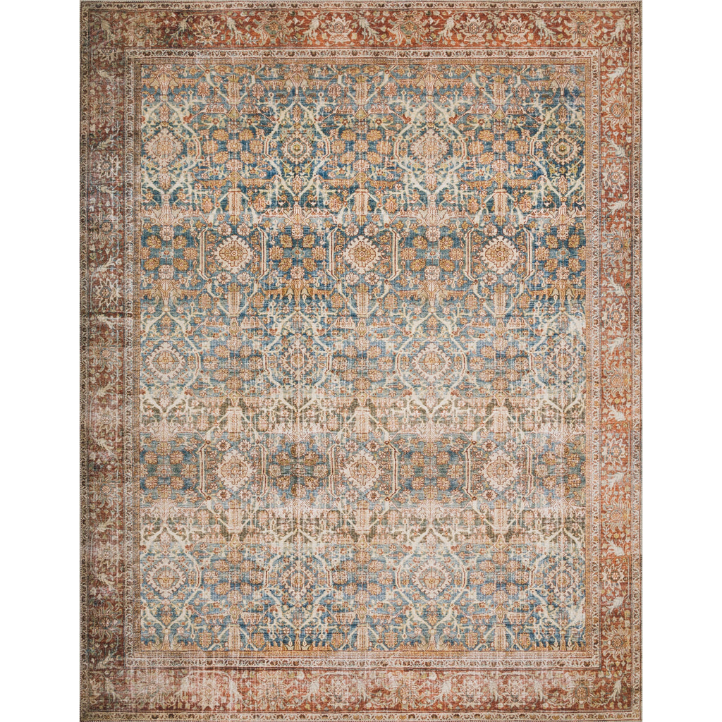Tapis Alexander Home Isabelle Boho Vintage à motif botanique