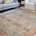 Tapis Alexander Home Isabelle Boho Vintage à motif botanique