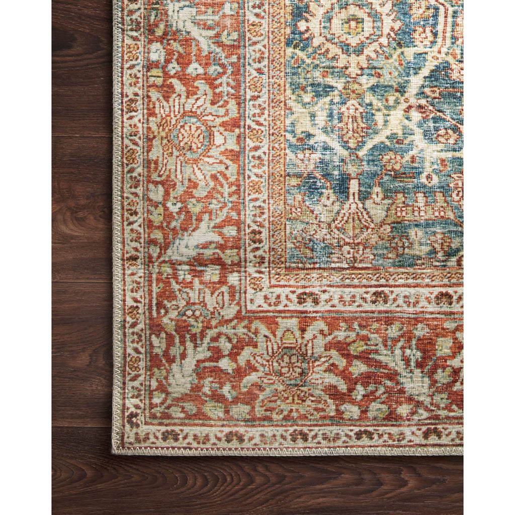 Tapis Alexander Home Isabelle Boho Vintage à motif botanique