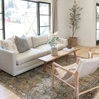 Tapis imprimé à motif oriental Alexander Home Isabelle, tons olive