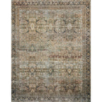 Tapis imprimé à motif oriental Alexander Home Isabelle, tons olive