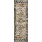 Tapis imprimé à motif oriental Alexander Home Isabelle, tons olive