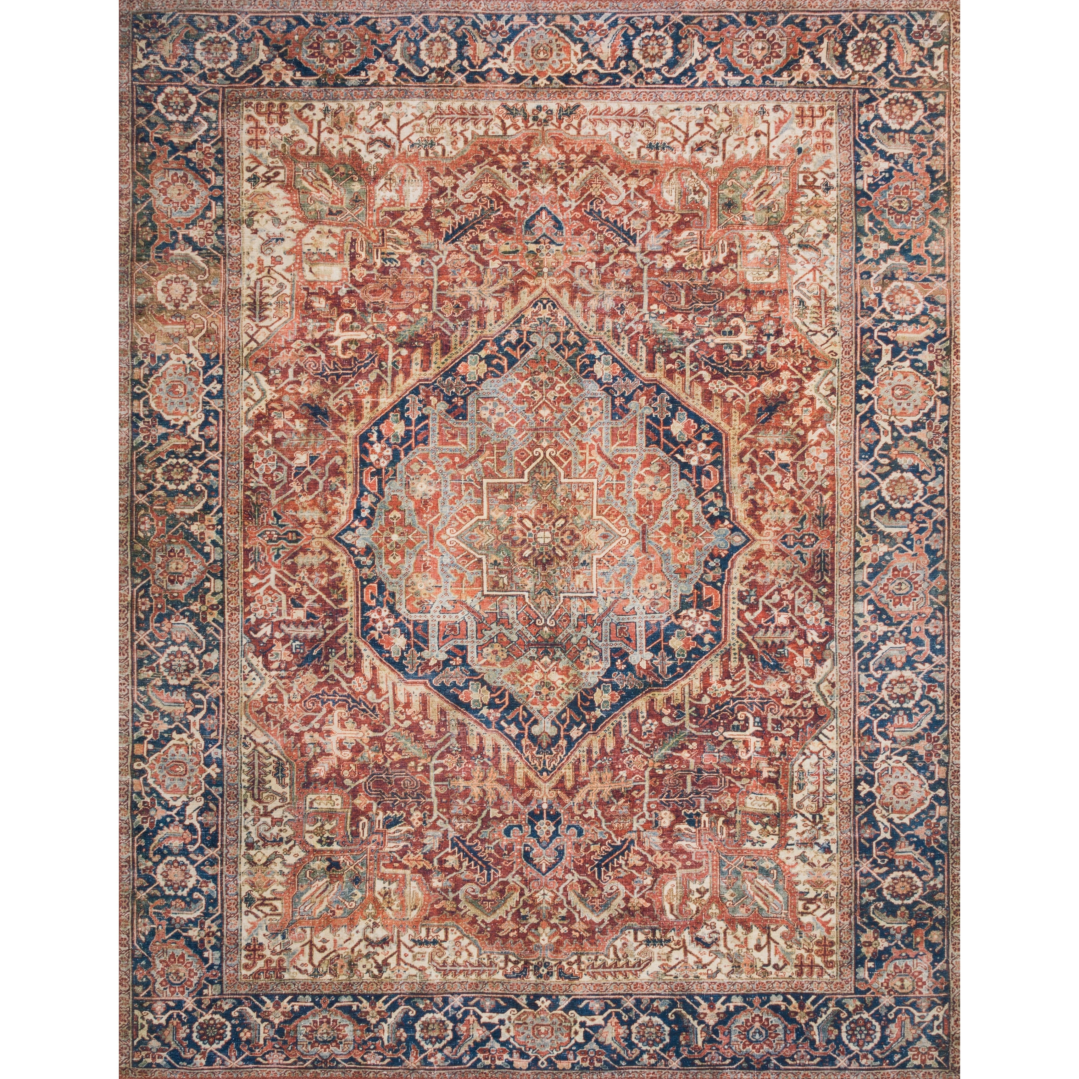 Tapis Alexander Home Isabelle style vintage traditionnel à bordure imprimée