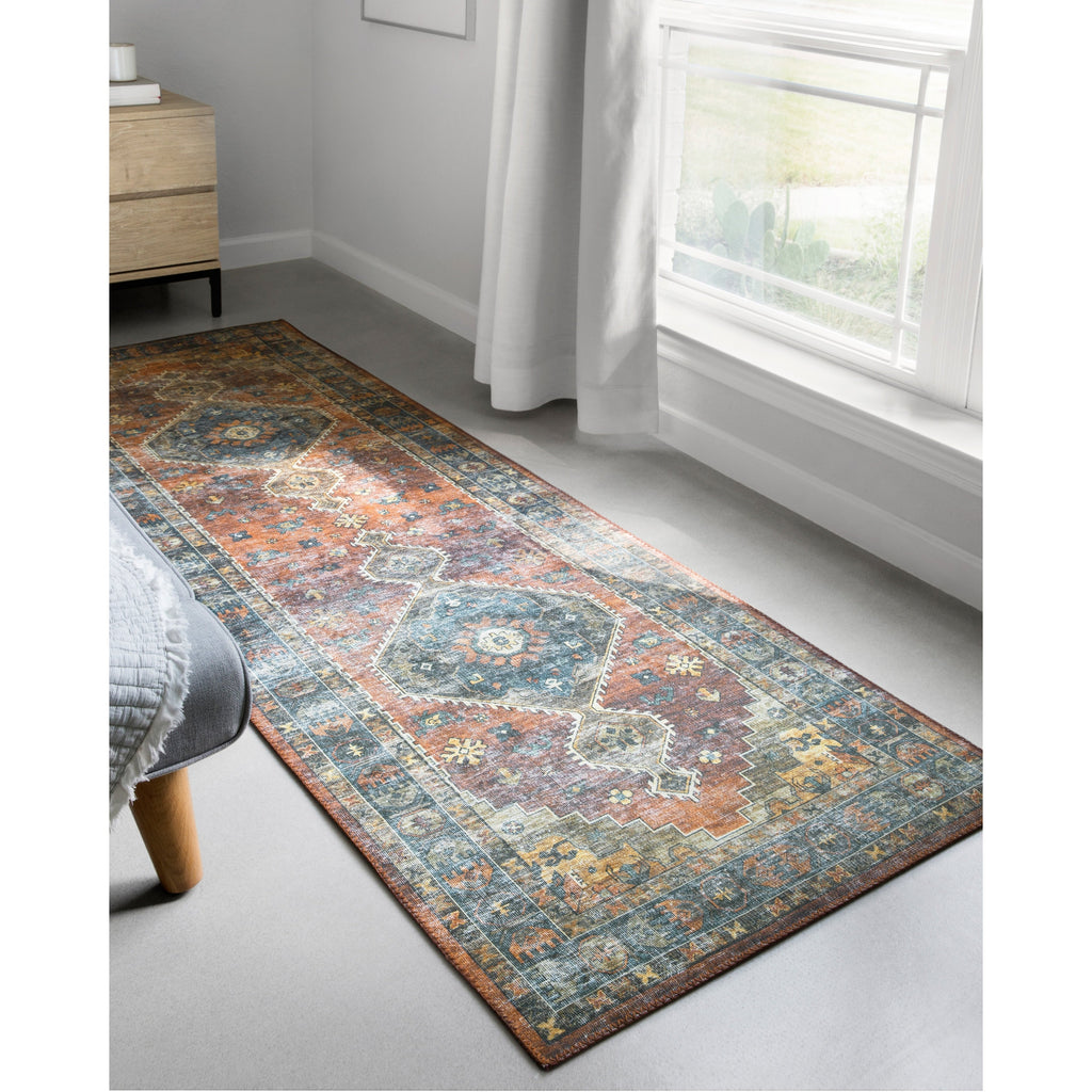 Tapis Alexander Home Leanne à imprimé aztèque vintage transitionnel