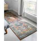 Tapis Alexander Home Leanne à imprimé aztèque vintage transitionnel