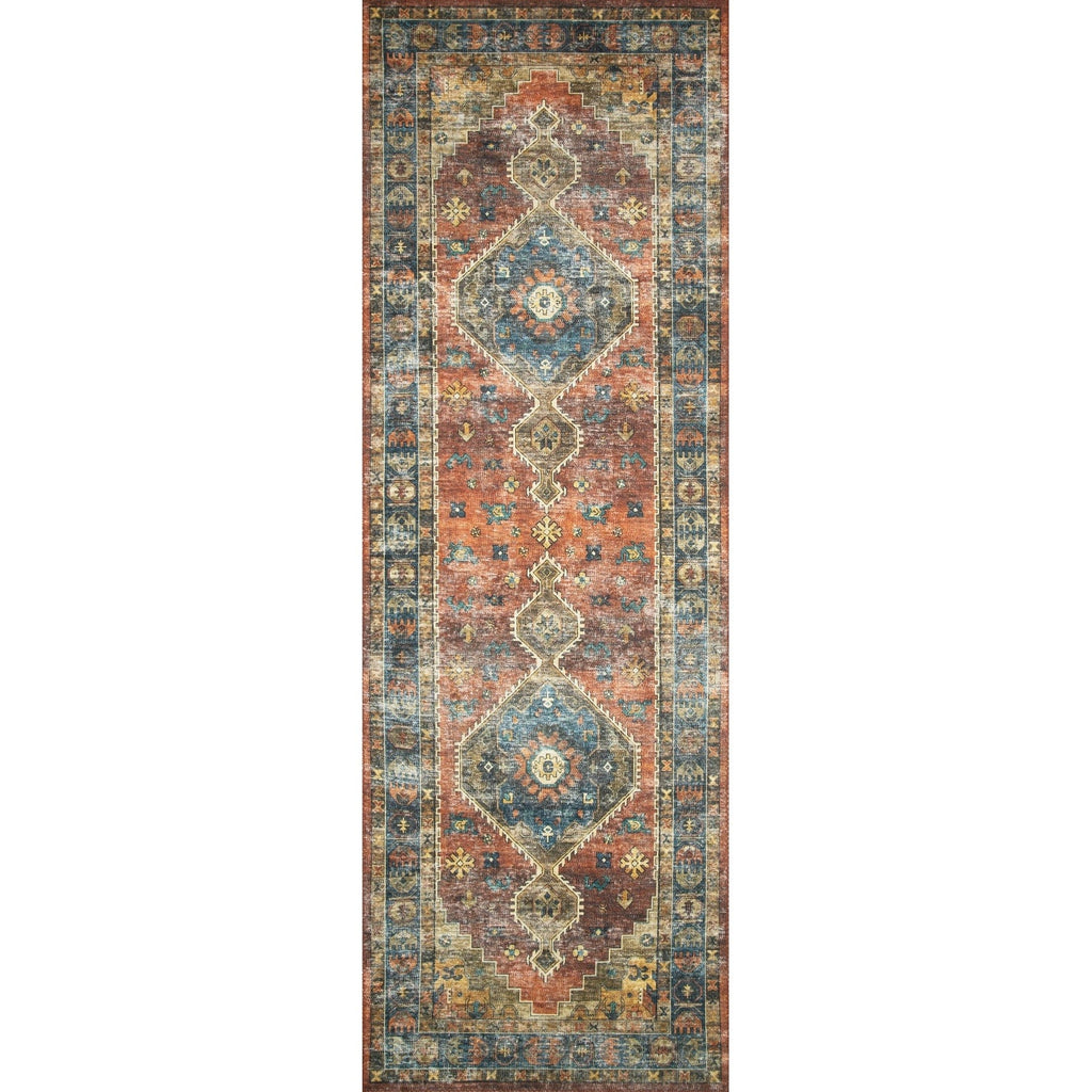 Tapis Alexander Home Leanne à imprimé aztèque vintage transitionnel