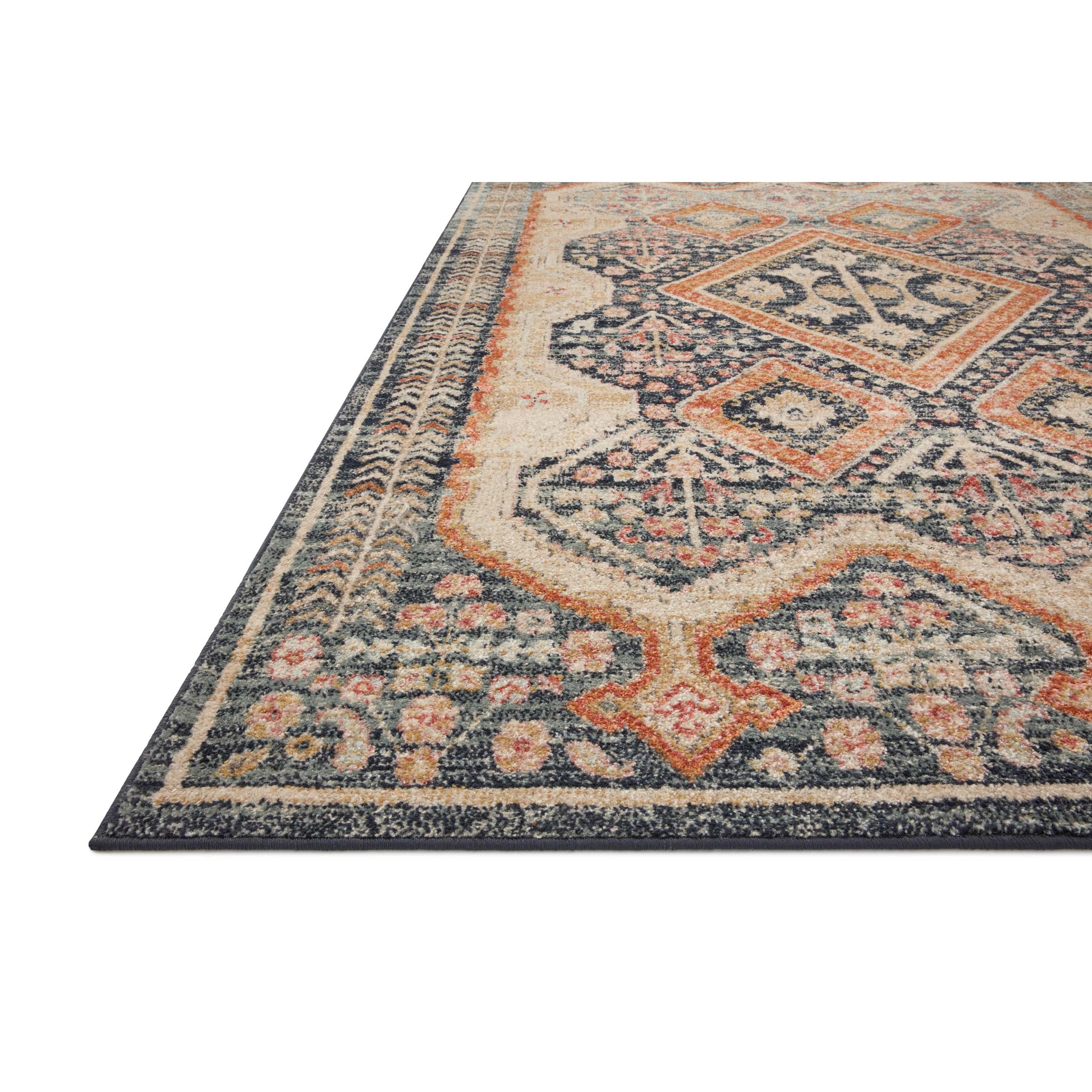 Tapis Alexander Home Luxe Ornate Antiqued Distressed Area Carpet