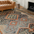 Tapis Alexander Home Luxe Ornate Antiqued Distressed Area Carpet