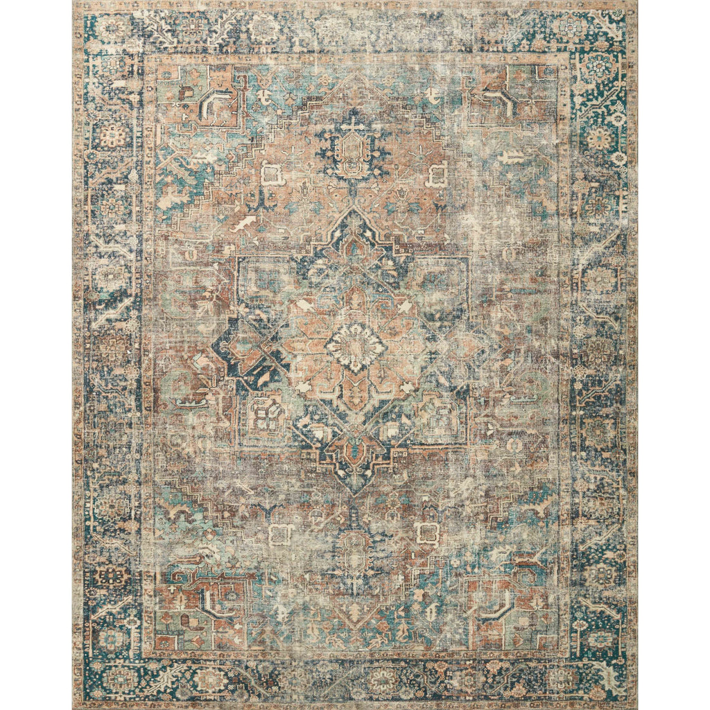 Tapis ultra moelleux Alexander Home Sara Boho Terracotta Medallion