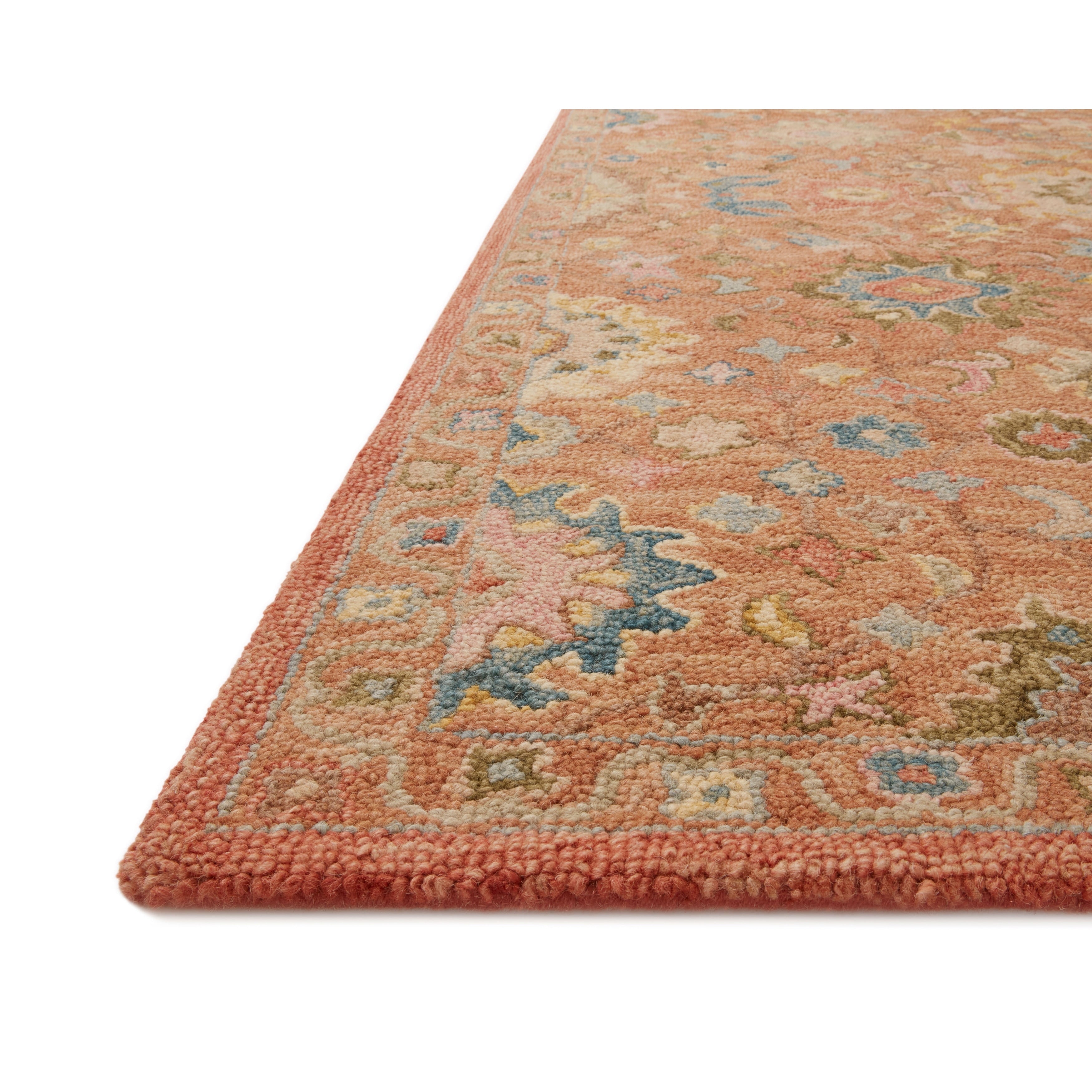Tapis Alexander Home Megan Floral en laine 100 % tissé à la main