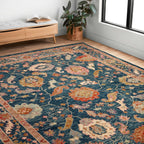 Tapis Alexander Home Megan Floral en laine 100 % tissé à la main