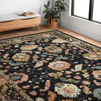 Tapis Alexander Home Megan Floral en laine 100 % tissé à la main