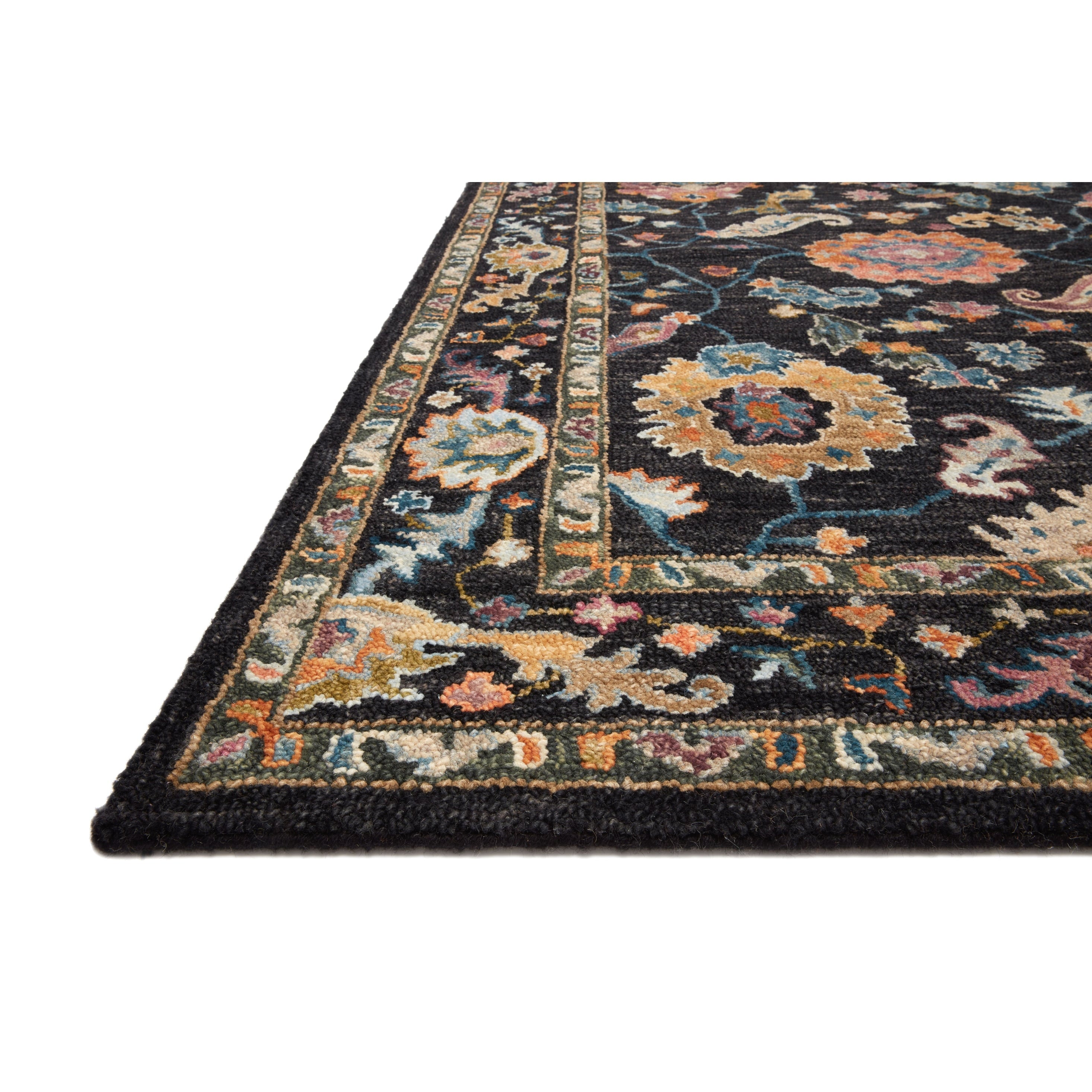 Tapis Alexander Home Megan Floral en laine 100 % tissé à la main