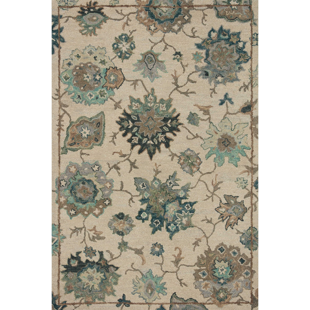 Tapis Alexander Home Megan Floral en laine 100 % tissé à la main