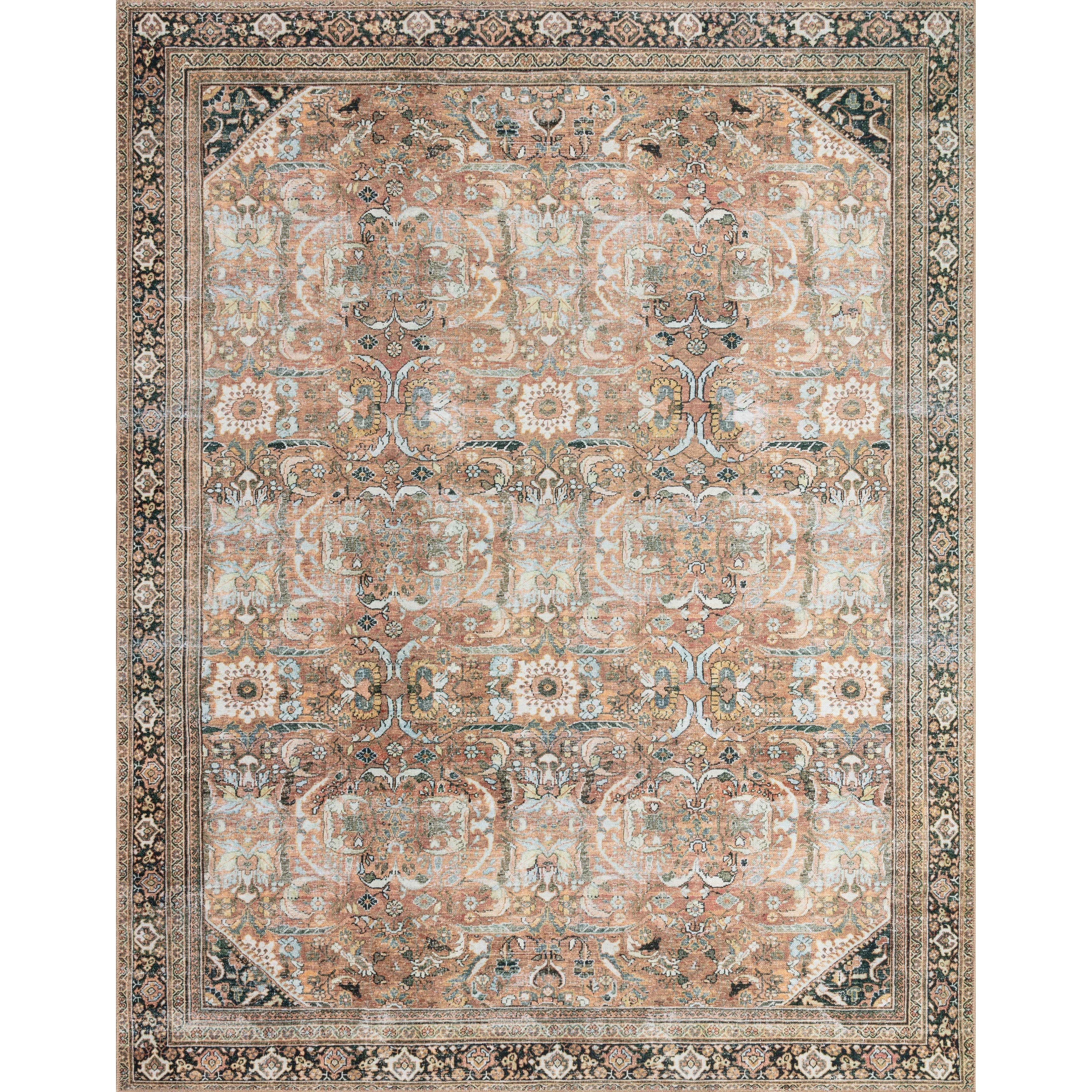 Tapis vintage imprimé botanique Alexander Home Sophia