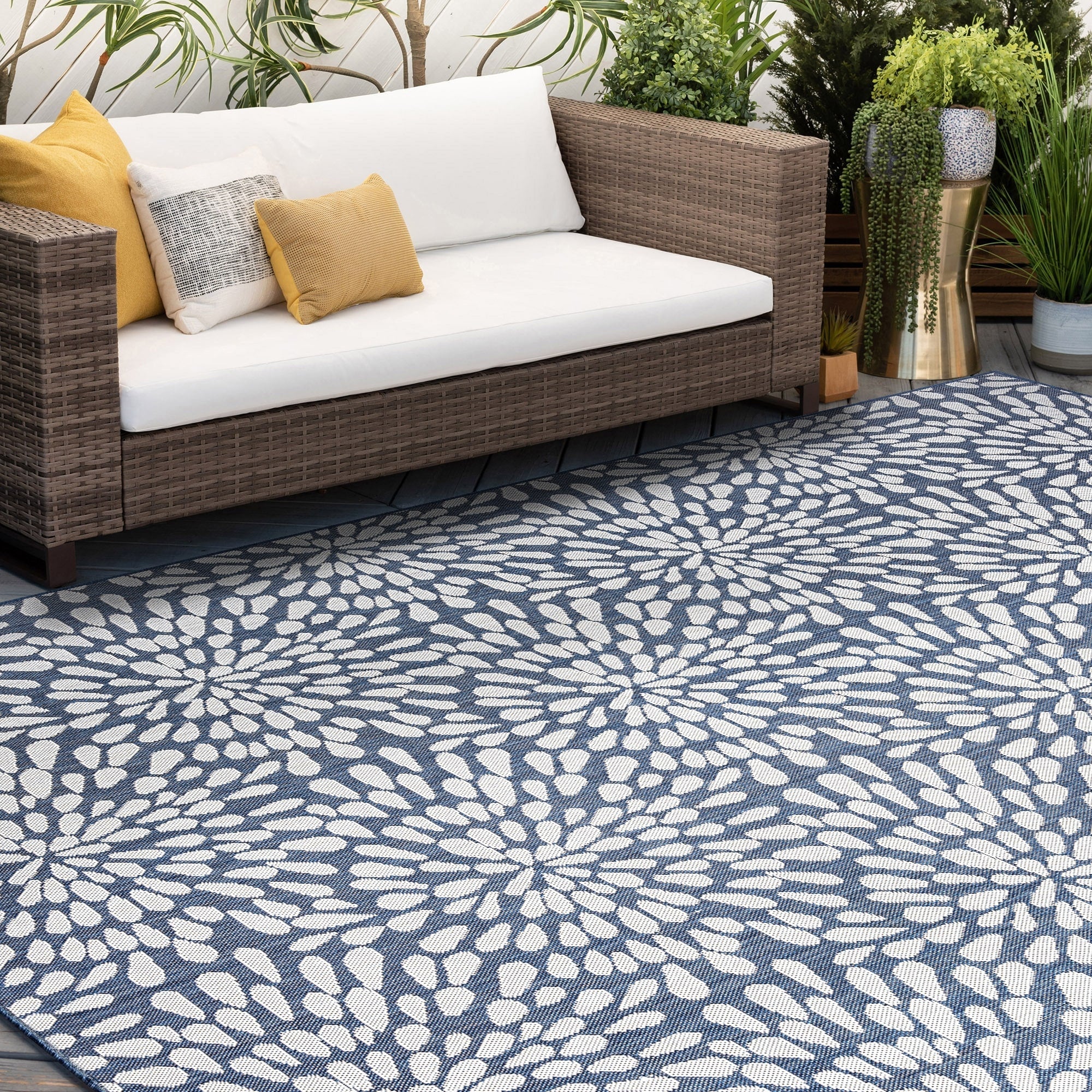 Tapis d'intérieur/extérieur Exo Coastal Floral