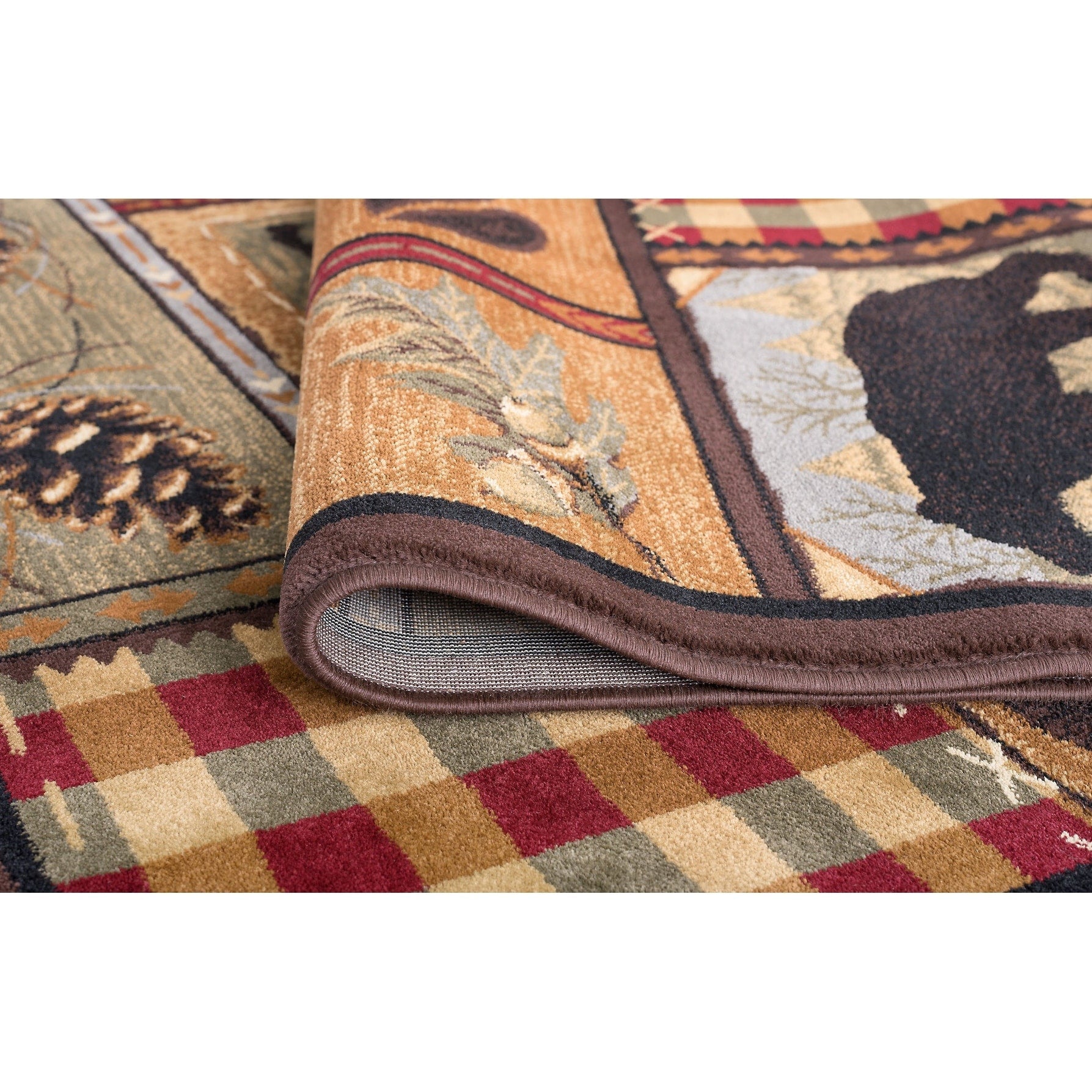 Tapis et descentes de lit - Tapis style chalet/ferme pour salon, chambre, salle à manger, cuisine - 60 x 90 cm / 90 x 240 cm / 150 x 210 cm / 240 x 300 cm / 270 x 360 cm / Rond