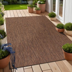 Tapis Aloha lavable uni pour intérieur/extérieur, terrasse, salon